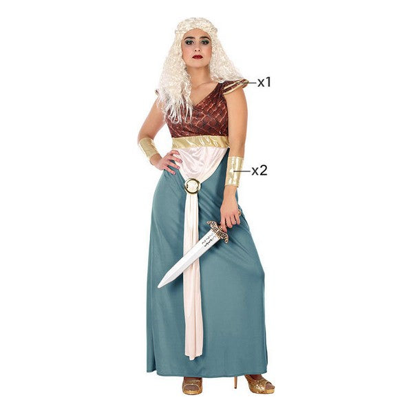 Costume for Adults Medieval Princess (3 pcs)