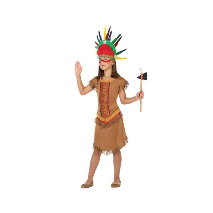 Costume for Children Indian woman Brown (1 Pc)