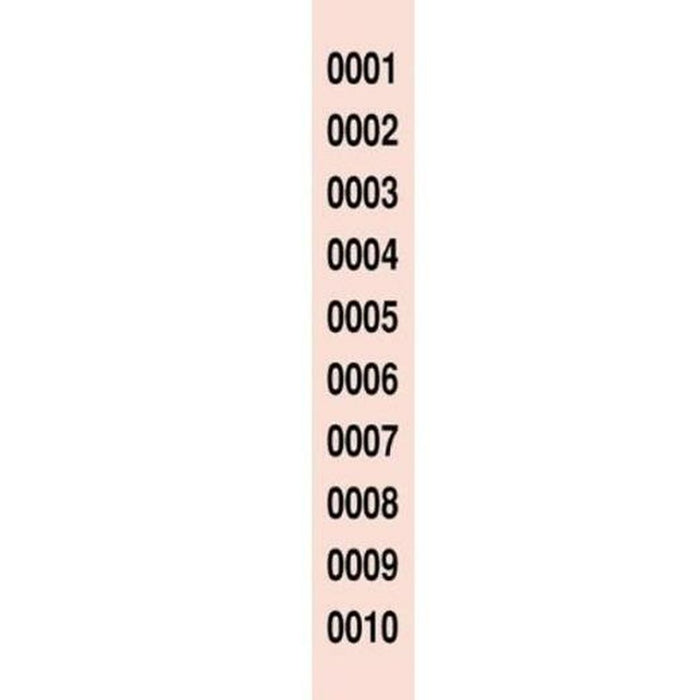 Raffle Number Strips 1-5000 (10 Units)