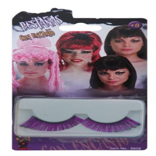 False Eyelashes Creaciones Llopis Purple