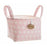 Basket Pink Stars With handles 17 x 13,5 x 20 cm