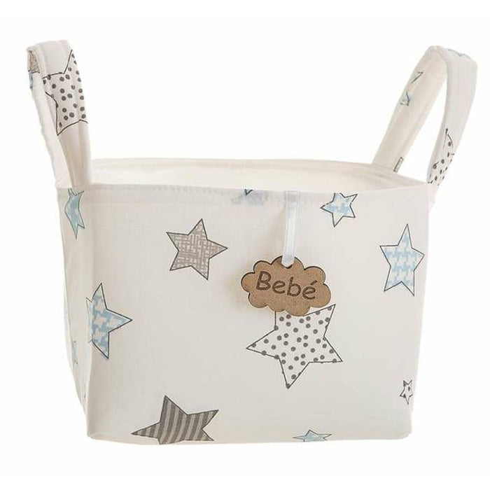 Basket Printed Stars With handles 17 x 13,5 x 20 cm