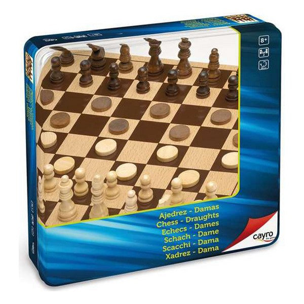 Chess and Checkers Board Cayro Wood