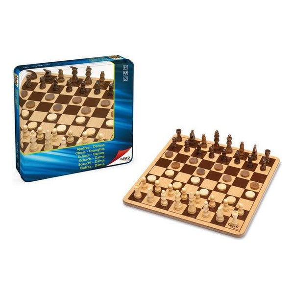 Chess and Checkers Board Cayro Wood