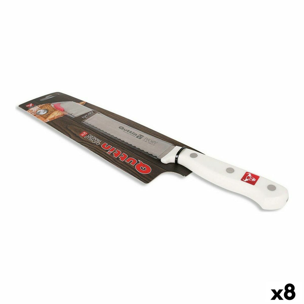 Serrated Knife Quttin Ivory Syb 8 Units 20 cm 1,8 mm