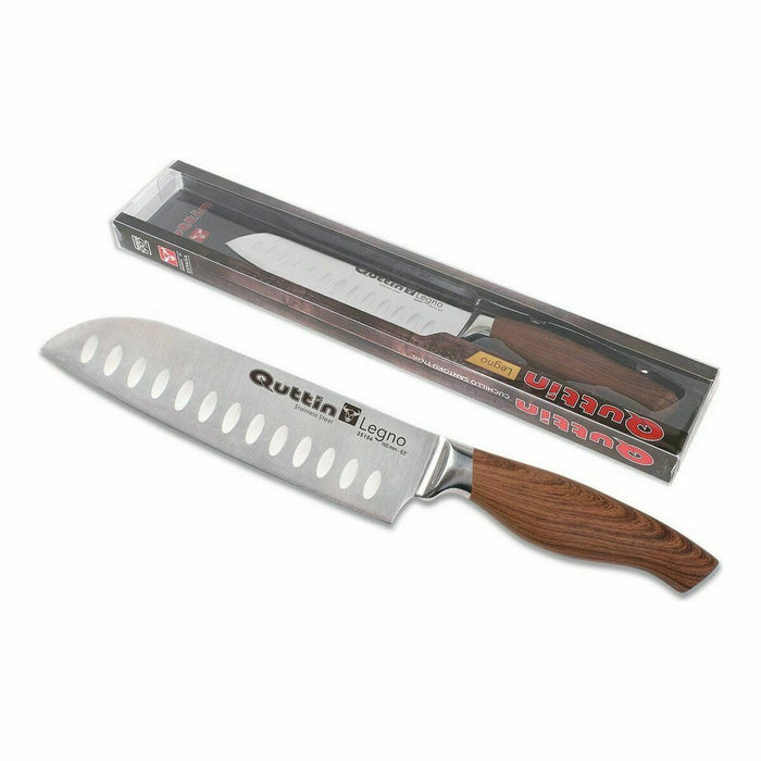 Kitchen Knife Quttin Santoku Legno 17 cm (6 Units)