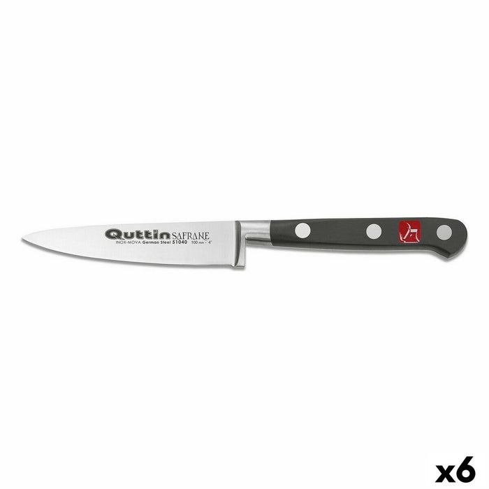 Peeler Knife Quttin Safrane 10 cm 10 x 2 x 2 cm 2 mm (6 Units)