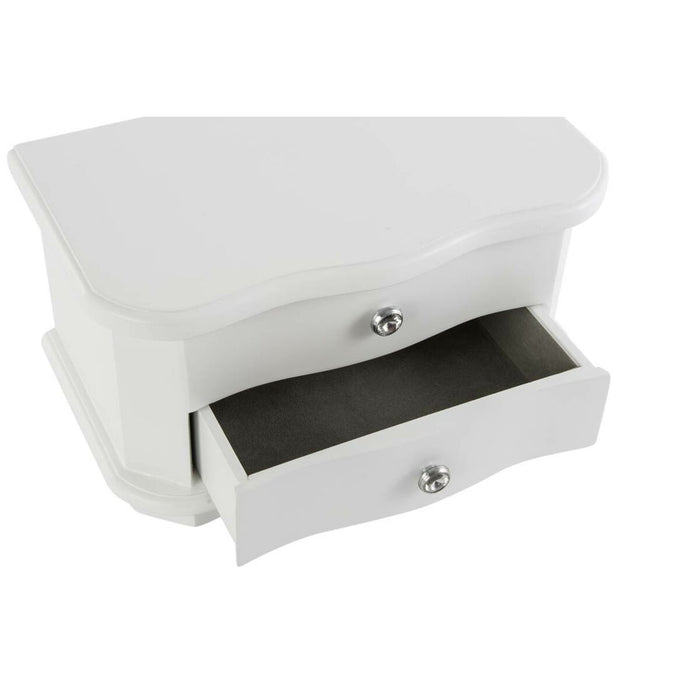 Jewelry box DKD Home Decor 24 x 14 x 14 cm White MDF Wood