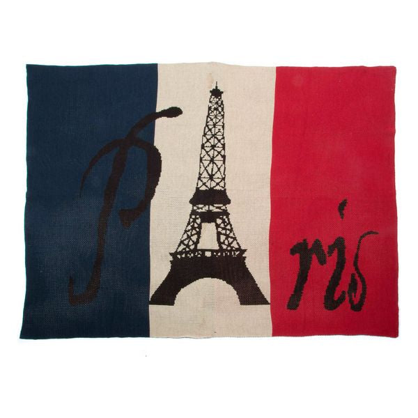 blanket dkd home decor paris acrylic (130 x 170 cm)