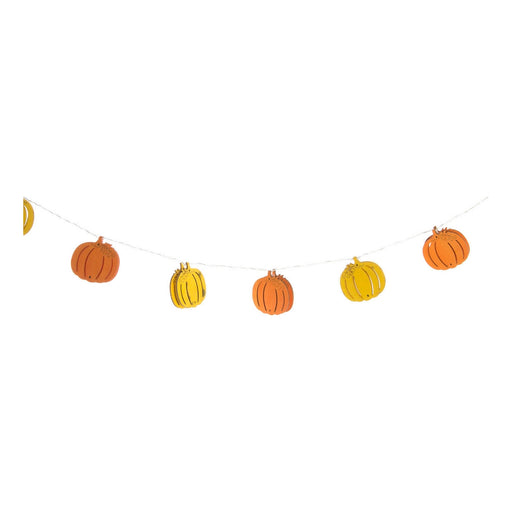 Halloween Decorations DKD Home Decor Garland Pumpkin Wood (7 x 110 x 110 cm)