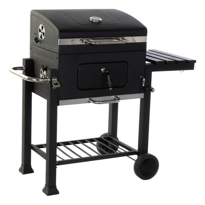 Coal Barbecue with Cover and Wheels DKD Home Decor Steel (140 x 60 x 108 cm)