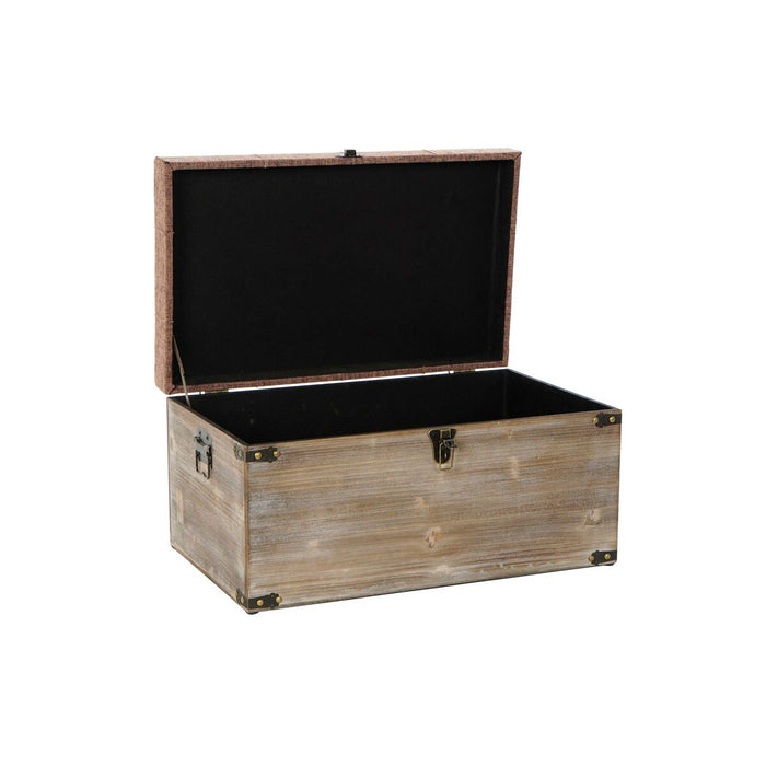 Set of Chests DKD Home Decor 65 x 38 x 34 cm Natural Grey Beige Wood Brown Traditional
