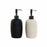Soap Dispenser DKD Home Decor PVC Stoneware Scandinavian 8 x 8 x 18 cm (2 Units)
