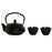 Tea Set DKD Home Decor Black Copper Stainless steel