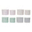 Set of decorative boxes DKD Home Decor Grey Pink Orange Green Cardboard 29 x 29 x 22 cm Modern