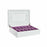Jewelry box DKD Home Decor Watches 29 x 20 x 9,5 cm Crystal Lilac White MDF Wood