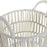 Basket set DKD Home Decor DC-180842 White 39 x 39 x 46 cm Metal Boho