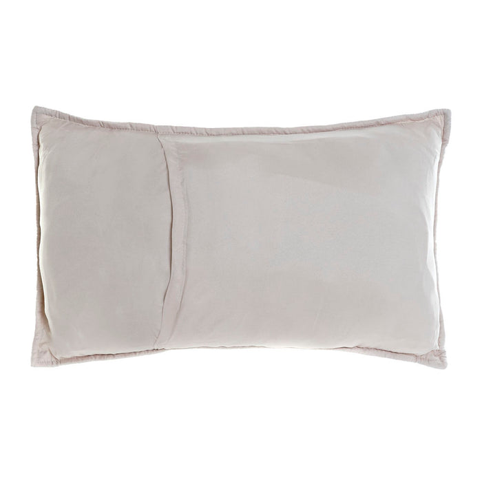 Cushion DKD Home Decor Beige Polyester Flower (60 x 10 x 40 cm)