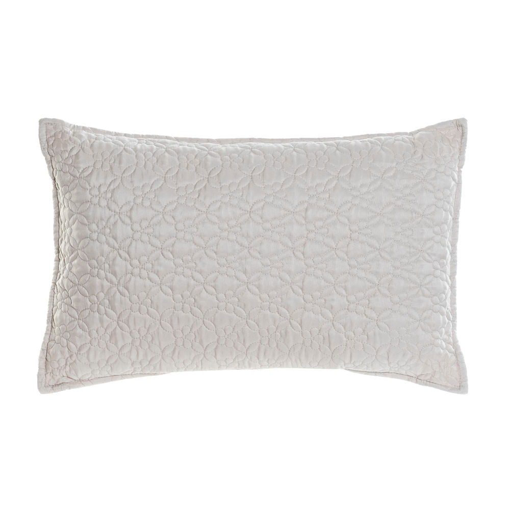 Cushion DKD Home Decor Beige Polyester Flower (60 x 10 x 40 cm)