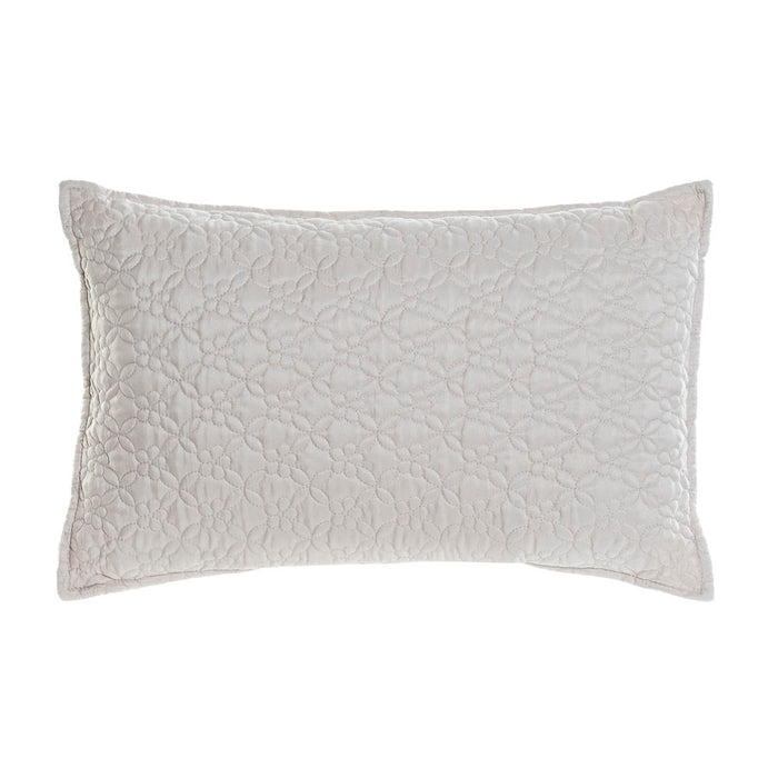 Cushion DKD Home Decor Beige Polyester Flower (60 x 10 x 40 cm)