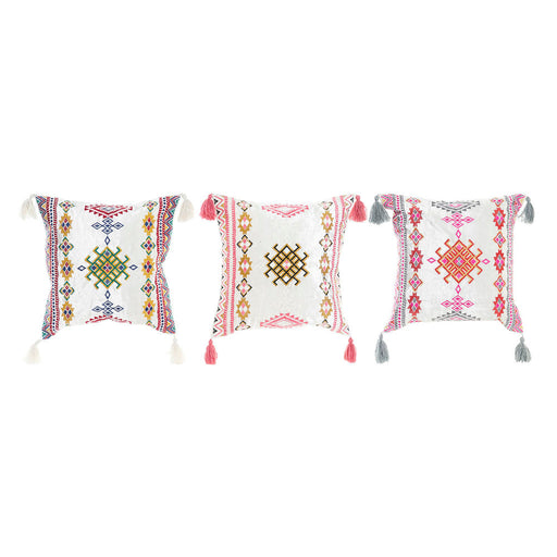 Cushion DKD Home Decor Multicolour Cotton (3 pcs) (40 x 10 x 40 cm)