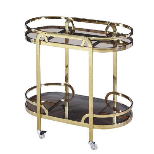 Multi-purpose Cart DKD Home Decor Crystal Golden Steel (85 x 46.5 x 80.5 cm)