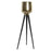 Planter DKD Home Decor Black Aluminium Golden (32 x 32 x 85 cm)