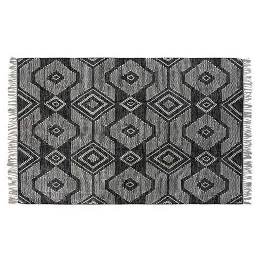 Carpet DKD Home Decor White Black Cotton (120 x 180 x 1 cm)