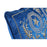 Cushion DKD Home Decor Blue Polyester Velvet Golden (45 x 10 x 45 cm)