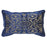 Cushion DKD Home Decor Polyester Velvet Golden Navy Blue (50 x 10 x 30 cm)