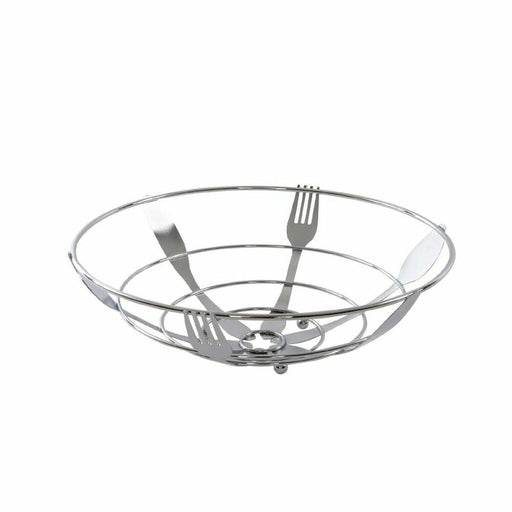 Fruit Bowl DKD Home Decor Silver Metal Plastic