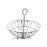 Fruit Bowl DKD Home Decor Silver Metal Plastic 28 x 28 x 40 cm