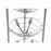 Fruit Bowl DKD Home Decor 28 x 28 x 95 cm Silver Stainless chrome metal