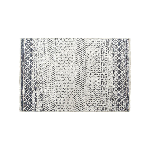 Carpet DKD Home Decor White Grey Polyester Cotton (120 x 180 x 1 cm)