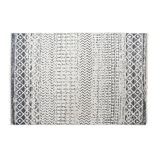 Carpet DKD Home Decor White Grey Polyester Cotton (160 x 230 x 1 cm)