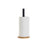 Kitchen Paper holder DKD Home Decor Black Natural Bamboo Stainless steel 15 x 15 x 34 cm
