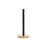 Kitchen Paper holder DKD Home Decor Black Natural Bamboo Stainless steel 15 x 15 x 34 cm