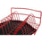 Draining Rack for Kitchen Sink DKD Home Decor Black Red Metal polypropylene 47,5 x 26,5 x 11 cm