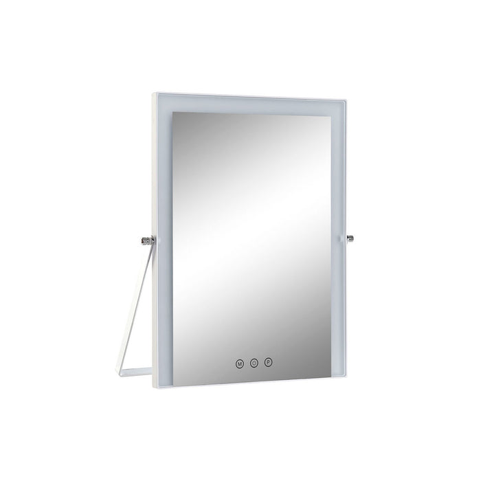 Tabletop Touch LED Mirror DKD Home Decor 30 x 2 x 40 cm Metal White