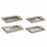 Tray DKD Home Decor 40,5 x 30 x 6,5 cm Multicolour MDF Wood (2 Units)