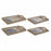 Tray DKD Home Decor 40,6 x 30 x 6 cm Beige Blue MDF Wood (2 Units)