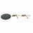 Sushi Set DKD Home Decor Black Natural Ceramic Bamboo Plastic Board Oriental 33 x 33 x 5 cm (9 Pieces)