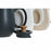 Teapot DKD Home Decor White Beige Natural Dark grey Rubber wood Plastic Stoneware 1 L 23 x 12 x 16,5 cm (3 Units)