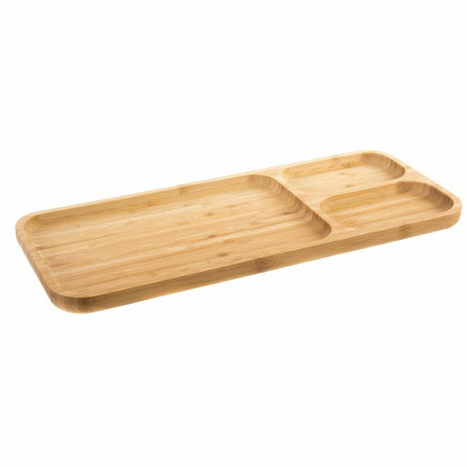 Tray DKD Home Decor Multicolour Natural Bamboo 39 x 16 x 2 cm