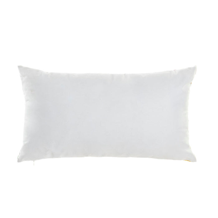 Cushion DKD Home Decor Abstract Blue Pink Cotton Linen White Multicolour (3 pcs) (50 x 30 x 12 cm)