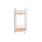 Corner Shelves DKD Home Decor Natural Bamboo Stainless chrome metal 2 Shelves 19,5 x 19,5 x 36,5 cm