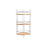 Bathroom Shelves DKD Home Decor Bamboo Aluminium Stainless chrome metal Natural 19,5 x 19,5 x 47 cm