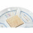 Snack tray DKD Home Decor Blue Natural Bamboo Stoneware Mediterranean 23,5 x 23,5 x 7 cm