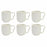 4 Piece Mug Set DKD Home Decor Natural Porcelain White 350 ml