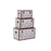 Set of Chests DKD Home Decor Canvas MDF Tropical (59,5 x 34 x 34 cm)